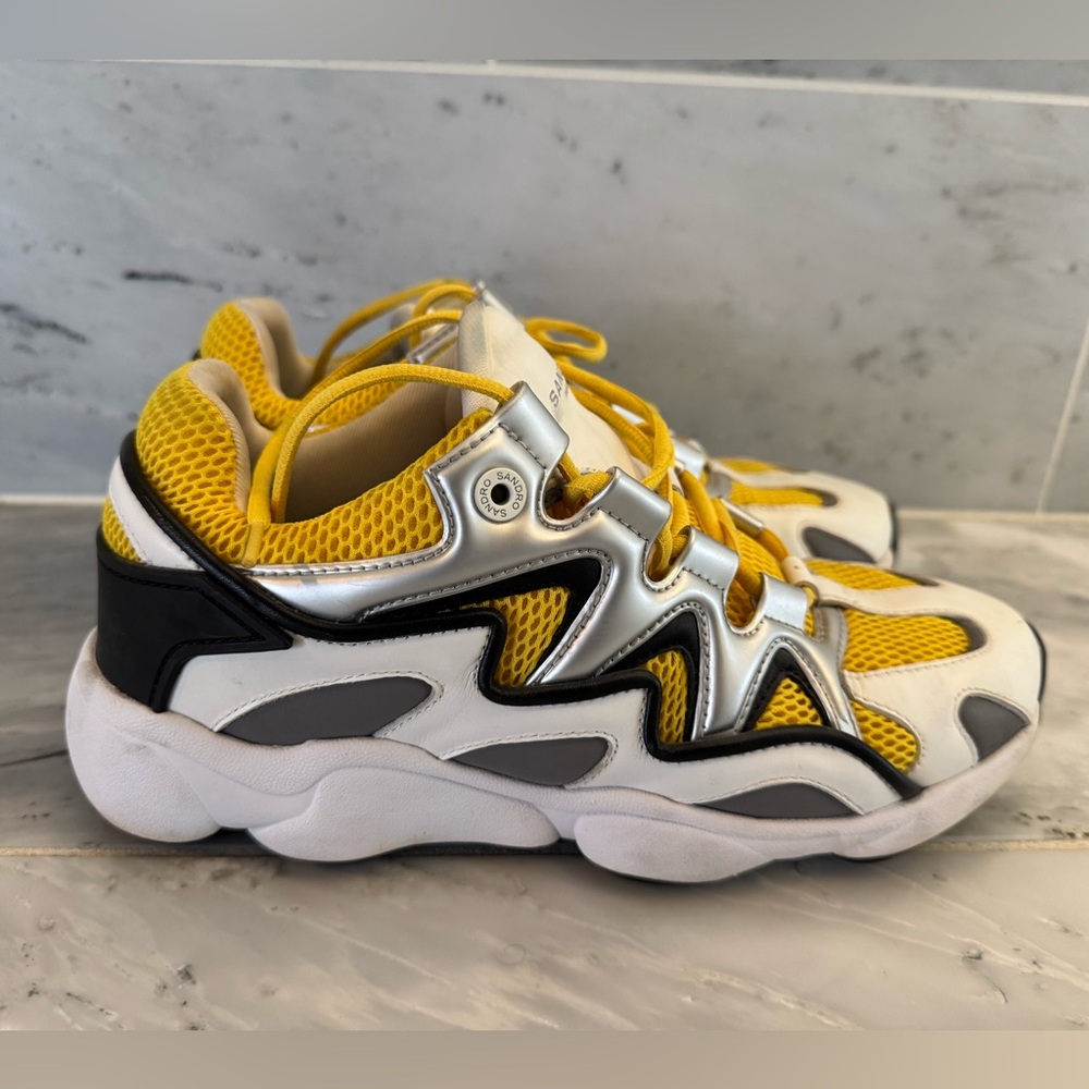 Sandro Men’s Atomic Chunky Sneakers. US Size 10.5 and FR size 43.
